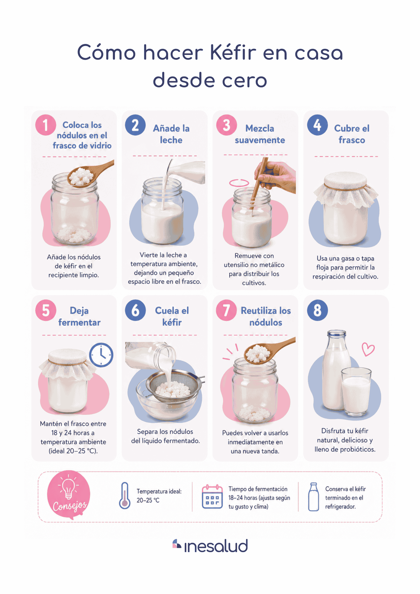 como hacer kefir en casa desde cero