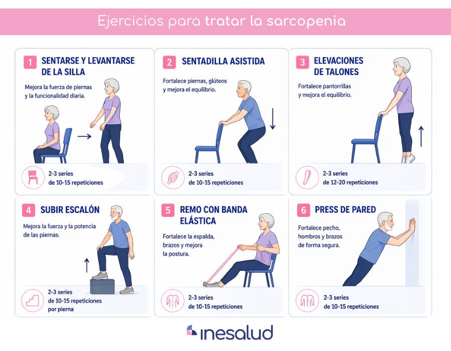 ejercicios para la sarcopenia
