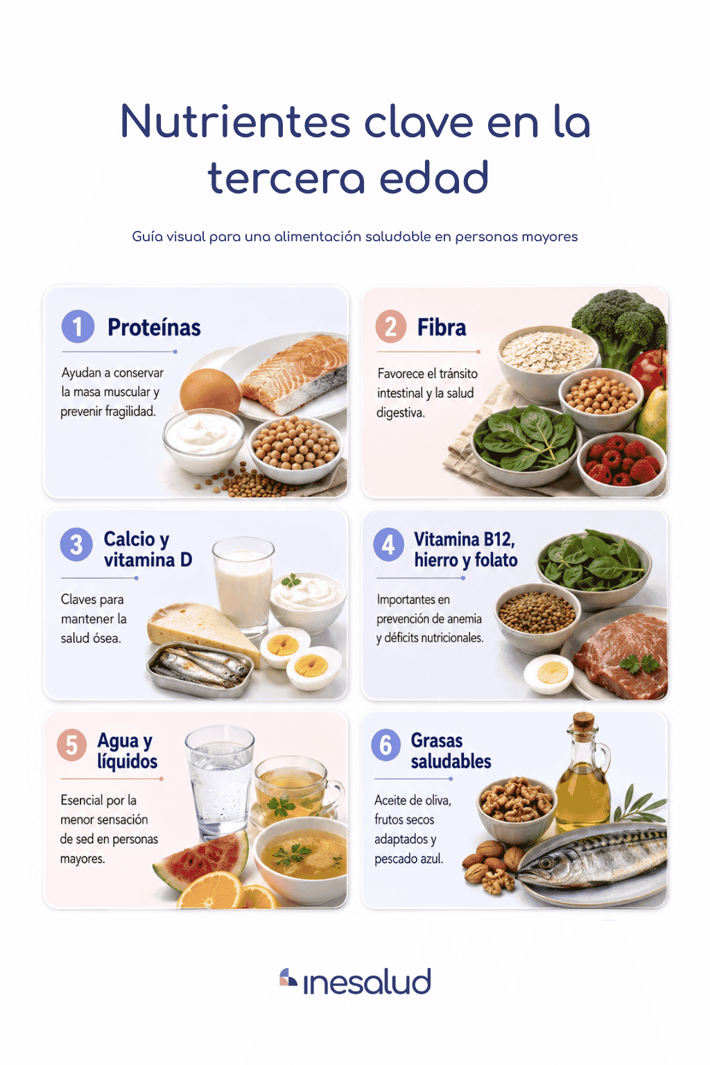 nutrientes clave en la tercera edad