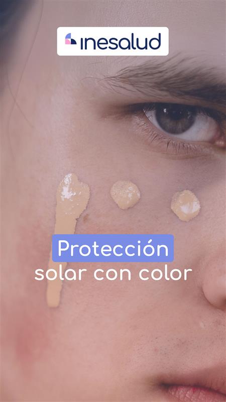 protección solar con color