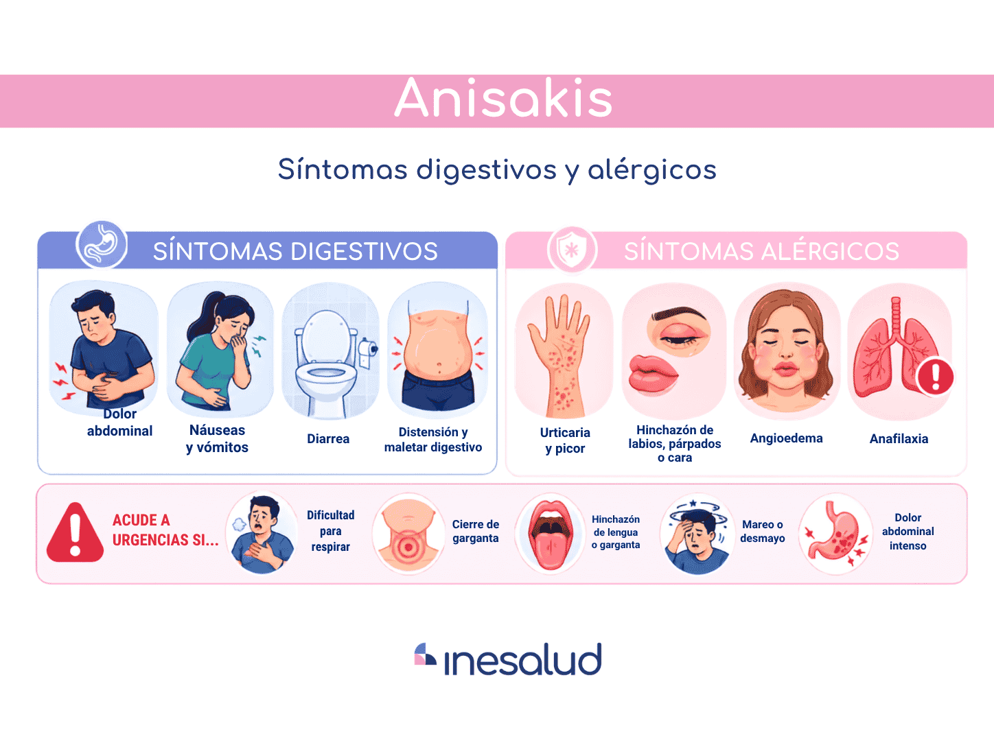 sintomas de los anisakis