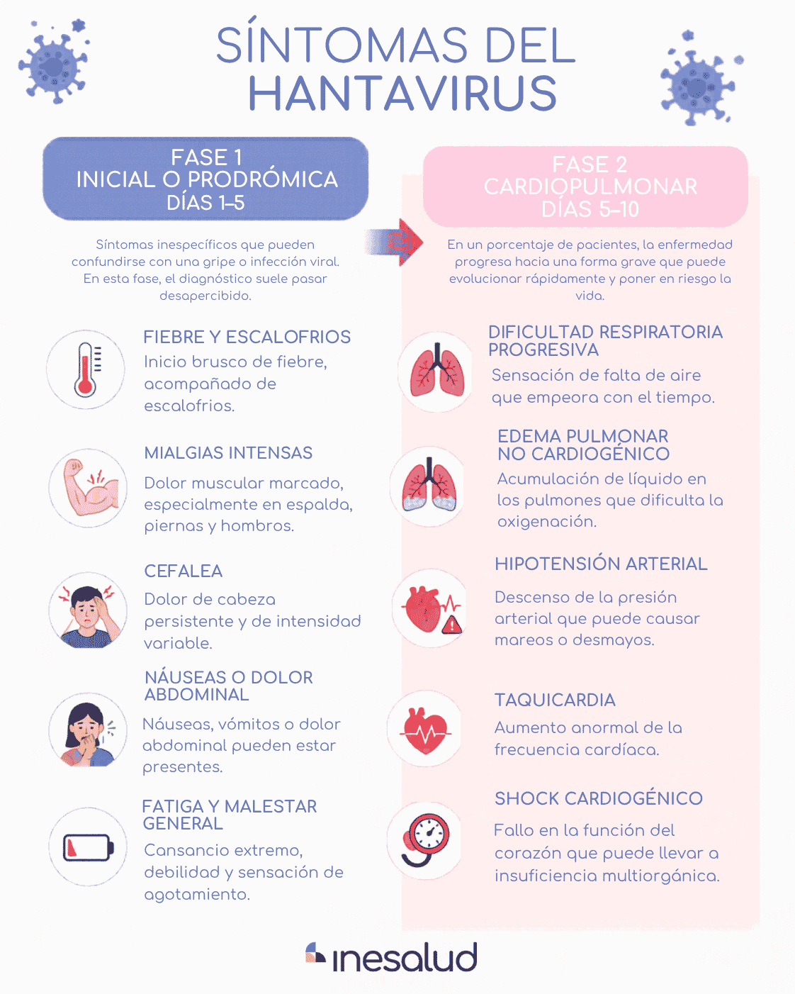 síntomas del hantavirus