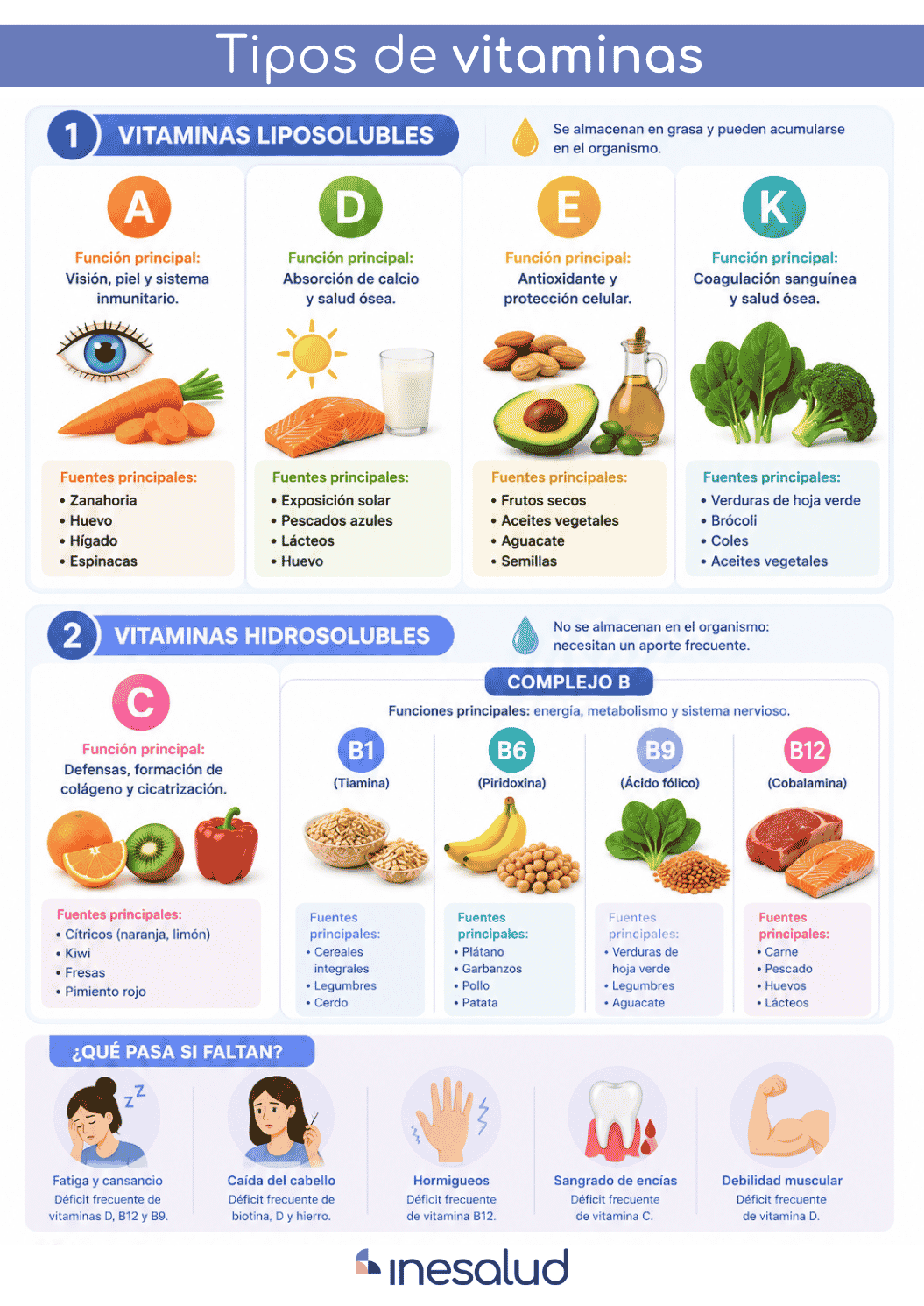 tipos de vitaminas